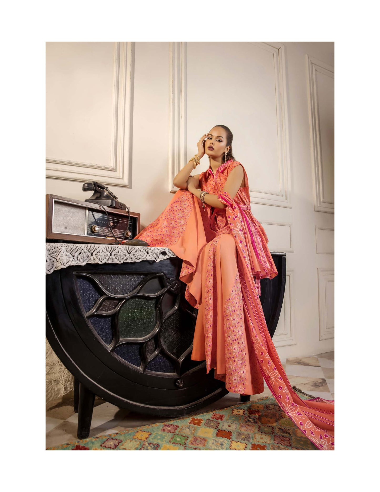 PARAHA UNSTITCHED 3 PIECE PRINTED LAWN COLLECTION VOL-24