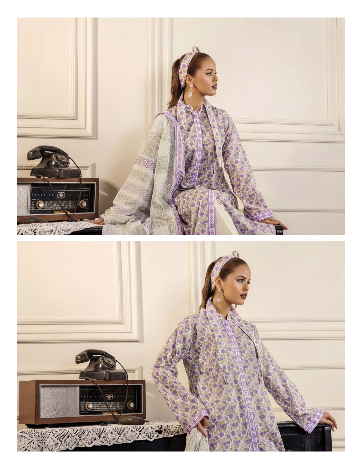PARAHA UNSTITCHED 3 PIECE PRINTED LAWN COLLECTION VOL-24