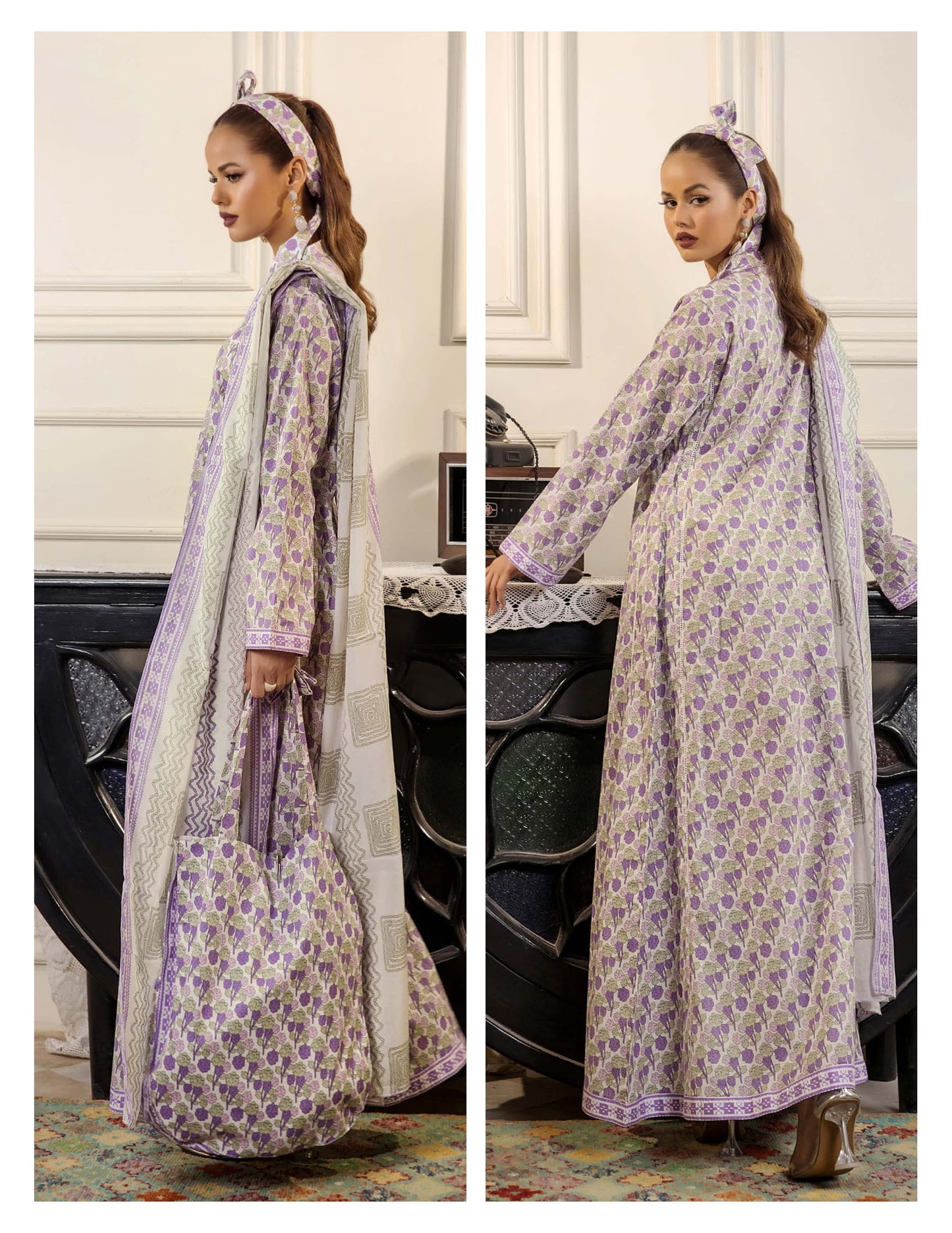 PARAHA UNSTITCHED 3 PIECE PRINTED LAWN COLLECTION VOL-24