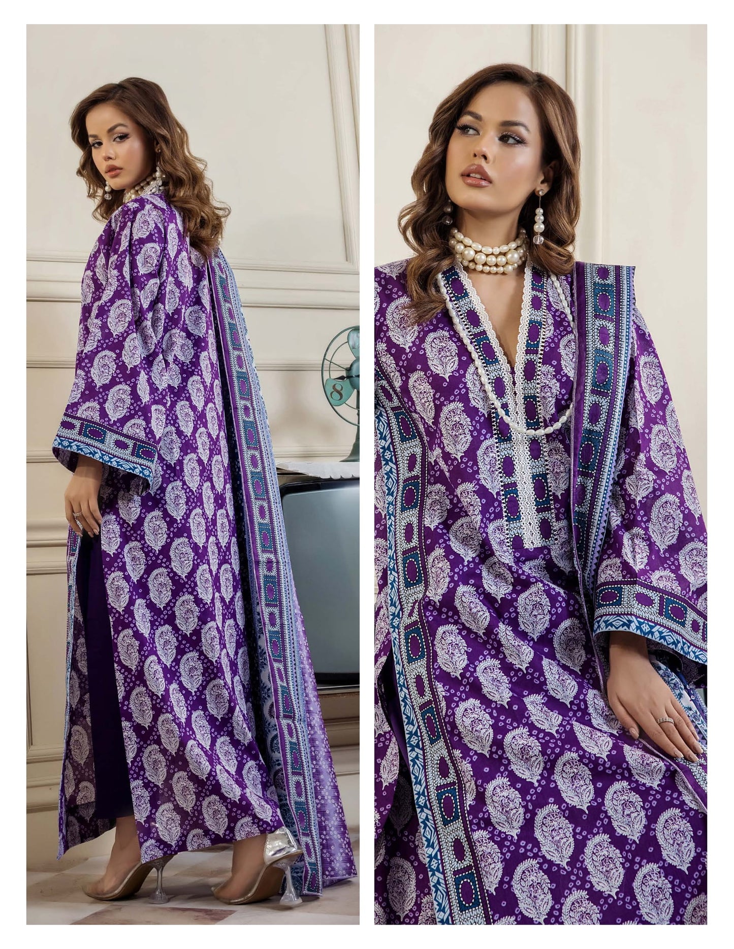 PARAHA UNSTITCHED 3 PIECE PRINTED LAWN COLLECTION VOL-24