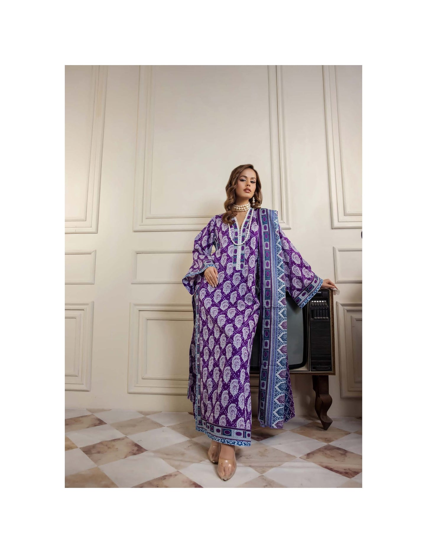 PARAHA UNSTITCHED 3 PIECE PRINTED LAWN COLLECTION VOL-24