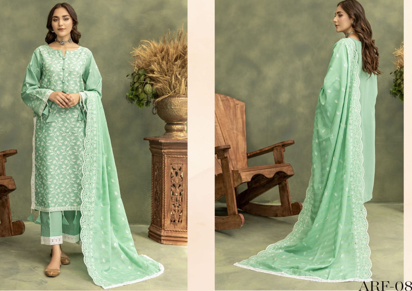 ARFA UNSTITCHED 3 PCS EMBROIDERED COLLECTION