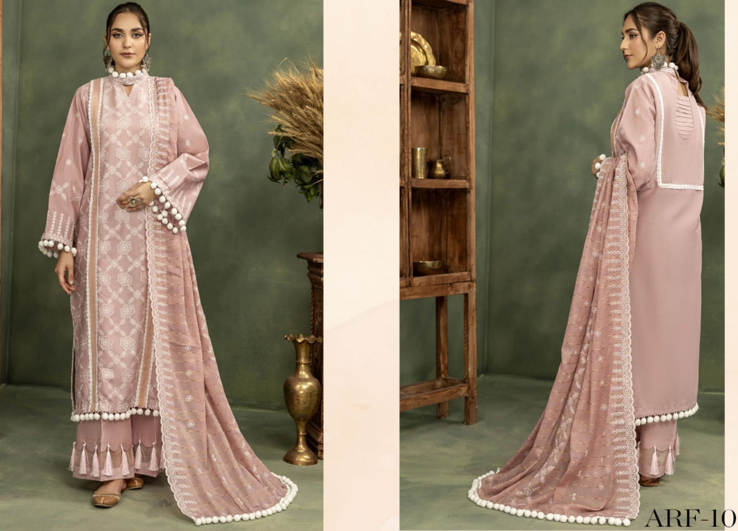 ARFA UNSTITCHED 3 PCS EMBROIDERED COLLECTION