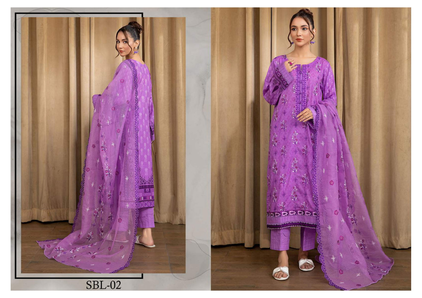 BLISS UNSTITCHED EMBROIDERED 3PCS COLLECTION
