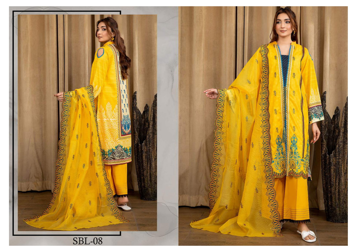 BLISS UNSTITCHED EMBROIDERED 3PCS COLLECTION