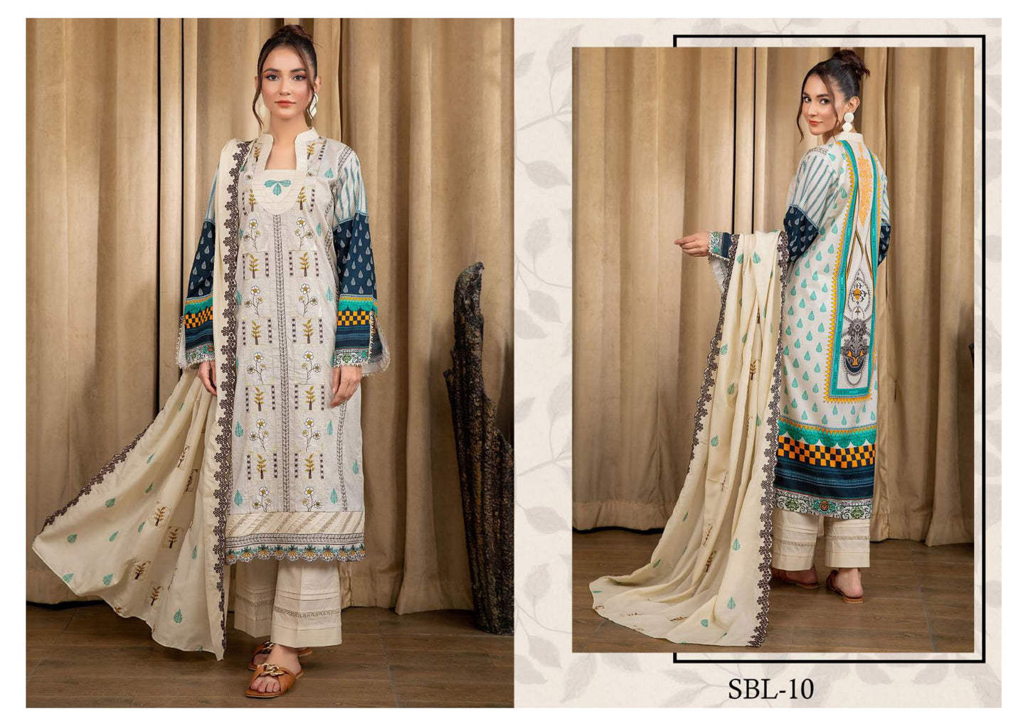 BLISS UNSTITCHED EMBROIDERED 3PCS COLLECTION
