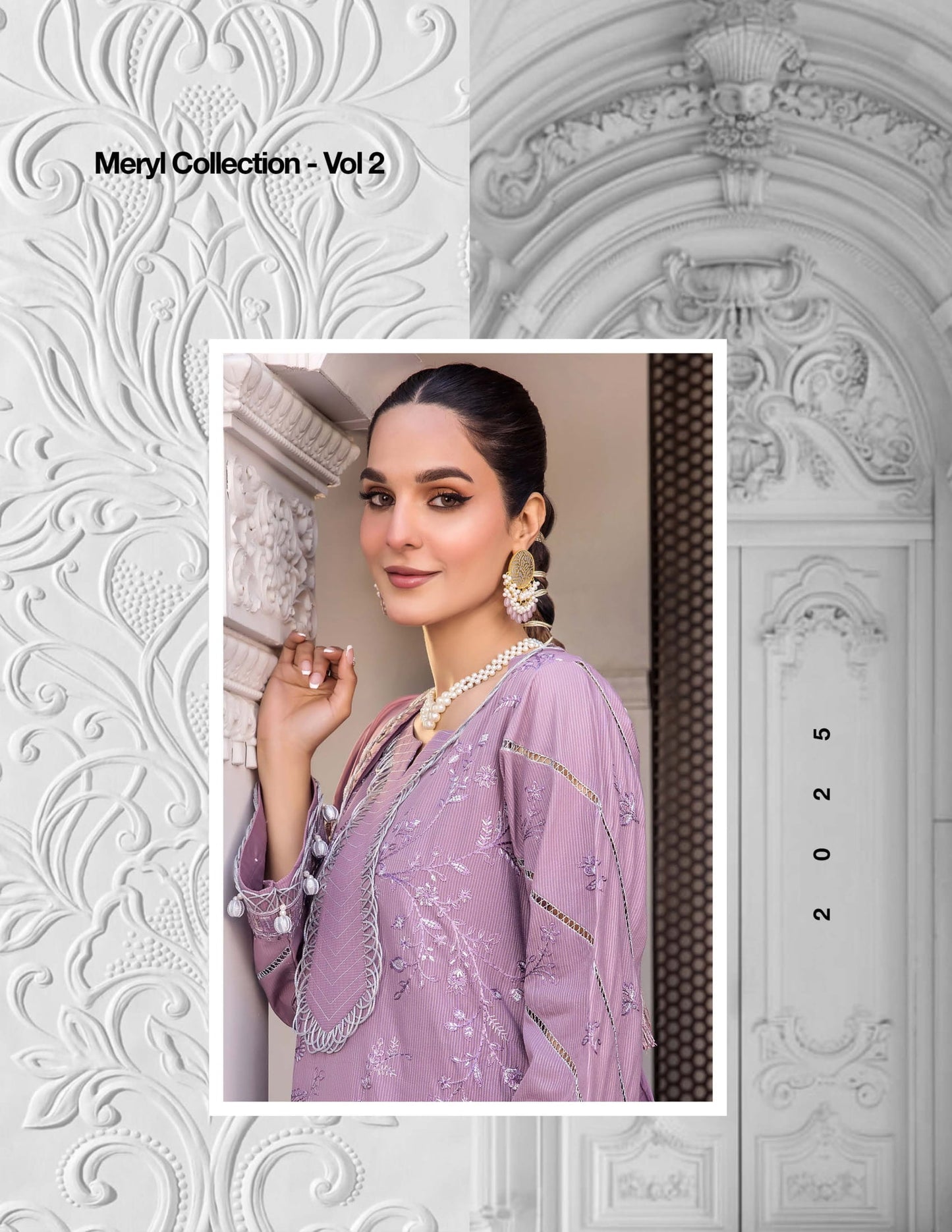 MERYL VOLUME 2 UNSTITCHED LAWN EMBROIDERED COLLECTION