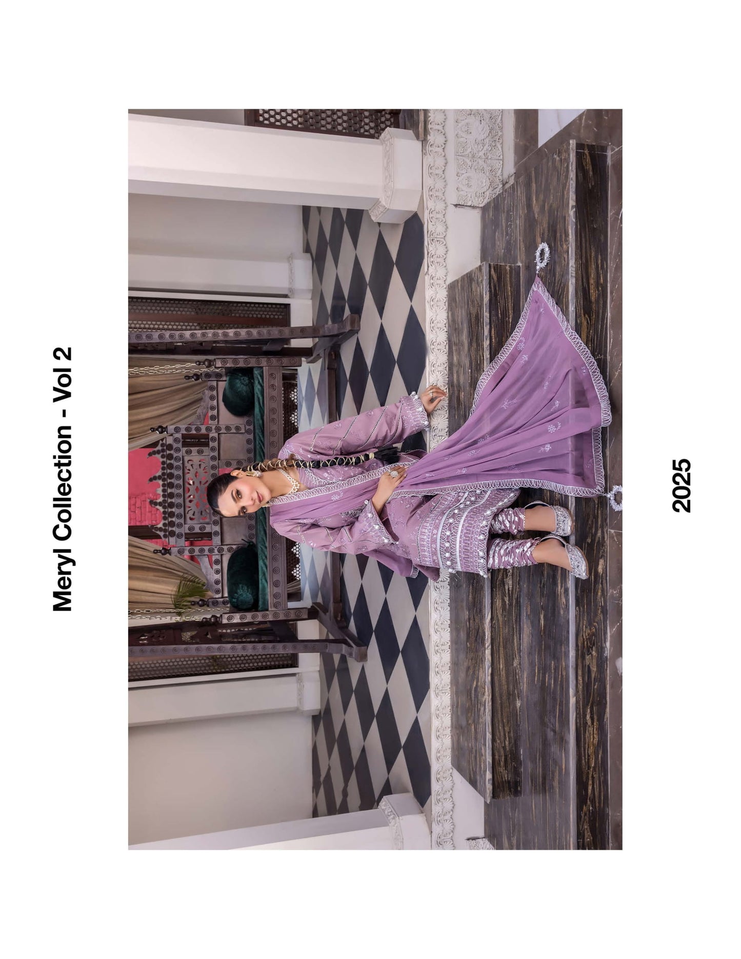 MERYL VOLUME 2 UNSTITCHED LAWN EMBROIDERED COLLECTION