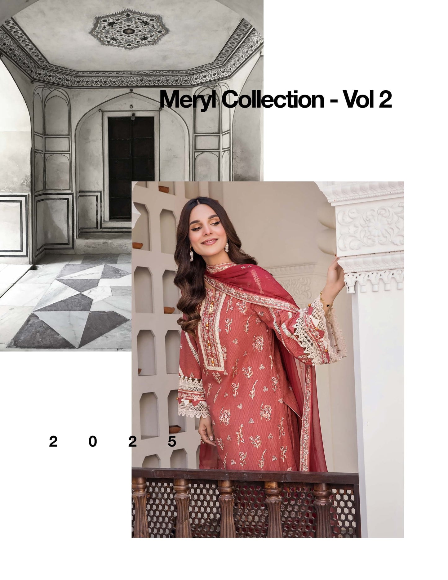 MERYL VOLUME 2 UNSTITCHED LAWN EMBROIDERED COLLECTION