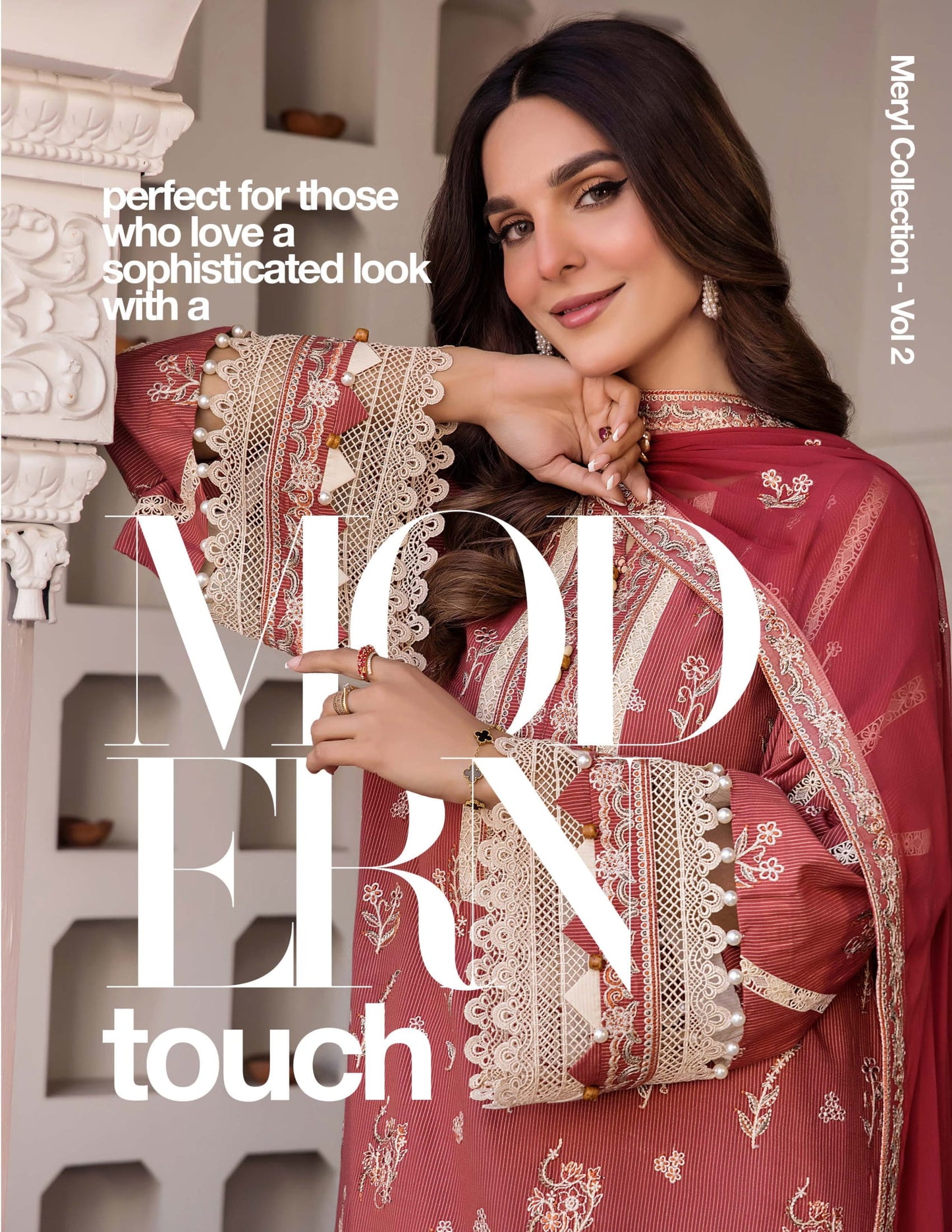 MERYL VOLUME 2 UNSTITCHED LAWN EMBROIDERED COLLECTION