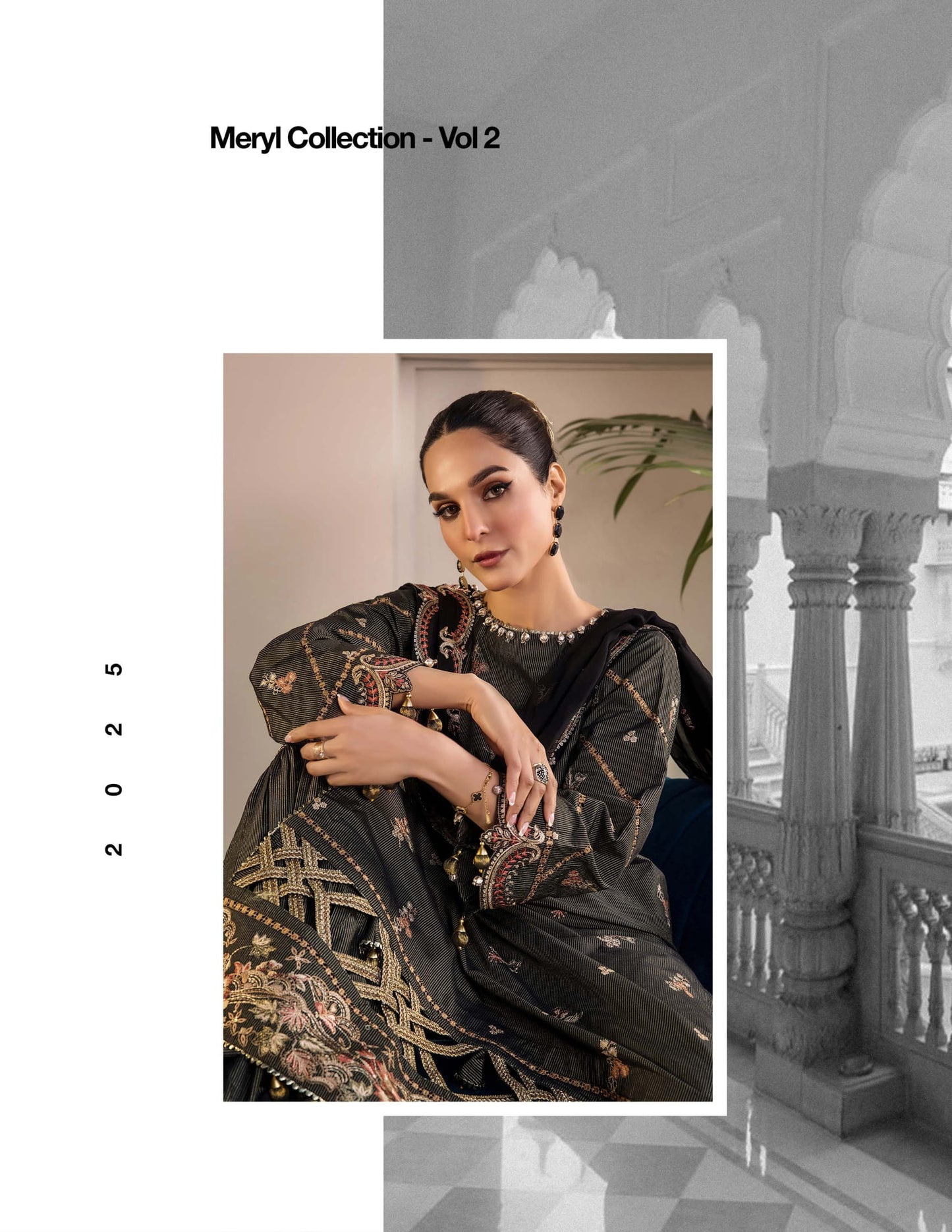 MERYL VOLUME 2 UNSTITCHED LAWN EMBROIDERED COLLECTION