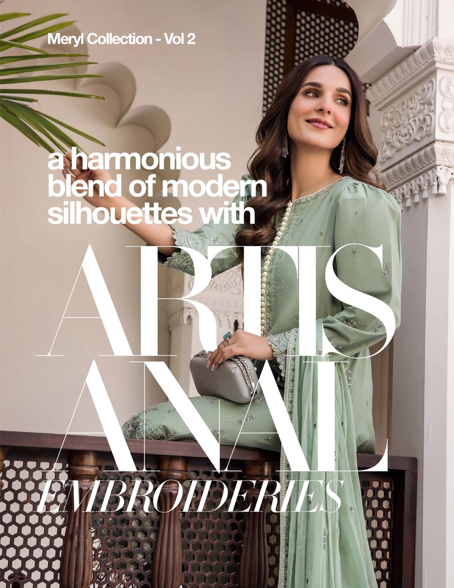 MERYL VOLUME 2 UNSTITCHED LAWN EMBROIDERED COLLECTION