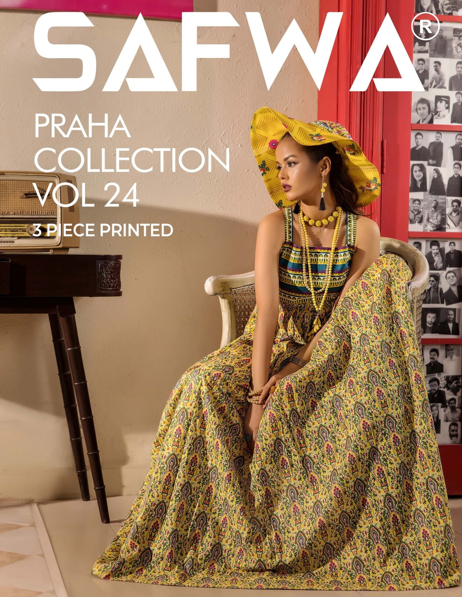 PARAHA UNSTITCHED 3 PIECE PRINTED LAWN COLLECTION VOL-24