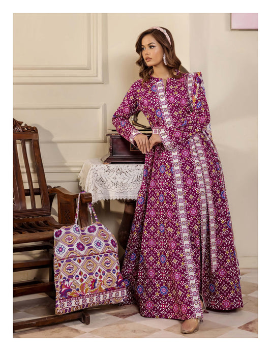 PARAHA UNSTITCHED 3 PIECE PRINTED LAWN COLLECTION VOL-24