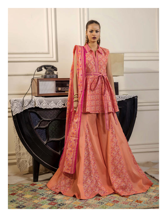 PARAHA UNSTITCHED 3 PIECE PRINTED LAWN COLLECTION VOL-24