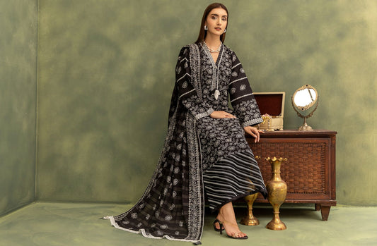 ARFA UNSTITCHED 3 PCS EMBROIDERED COLLECTION