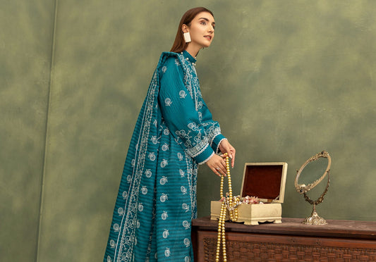 ARFA UNSTITCHED 3 PCS EMBROIDERED COLLECTION