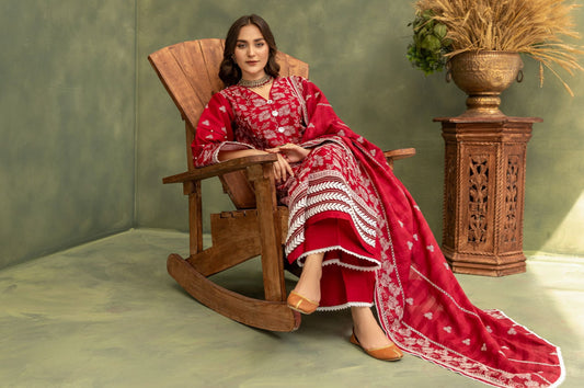 ARFA UNSTITCHED 3 PCS EMBROIDERED COLLECTION