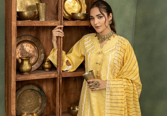 ARFA UNSTITCHED 3 PCS EMBROIDERED COLLECTION