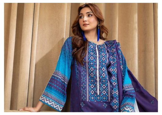 BLISS UNSTITCHED EMBROIDERED 3PCS COLLECTION