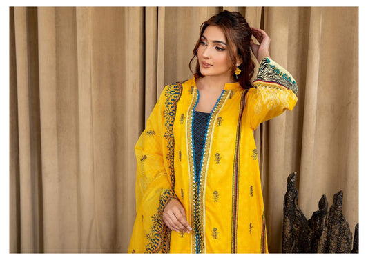 BLISS UNSTITCHED EMBROIDERED 3PCS COLLECTION