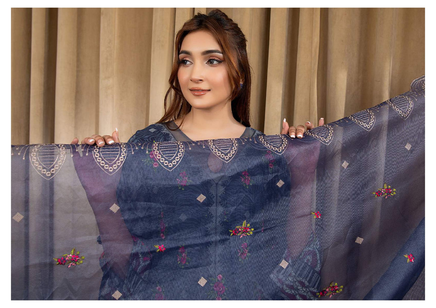 BLISS UNSTITCHED EMBROIDERED 3PCS COLLECTION