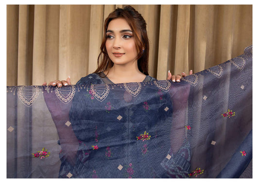 BLISS UNSTITCHED EMBROIDERED 3PCS COLLECTION