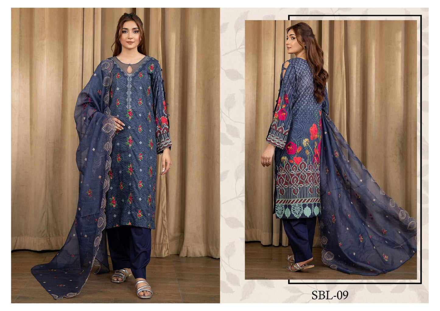 BLISS UNSTITCHED EMBROIDERED 3PCS COLLECTION