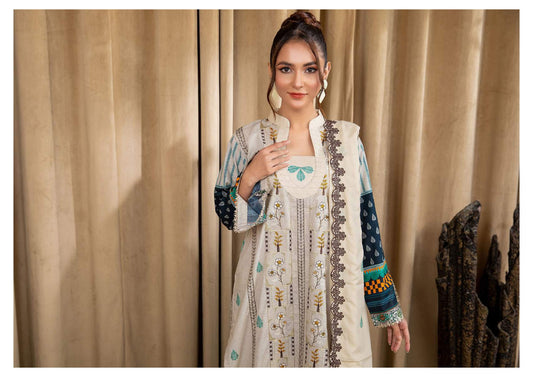 BLISS UNSTITCHED EMBROIDERED 3PCS COLLECTION